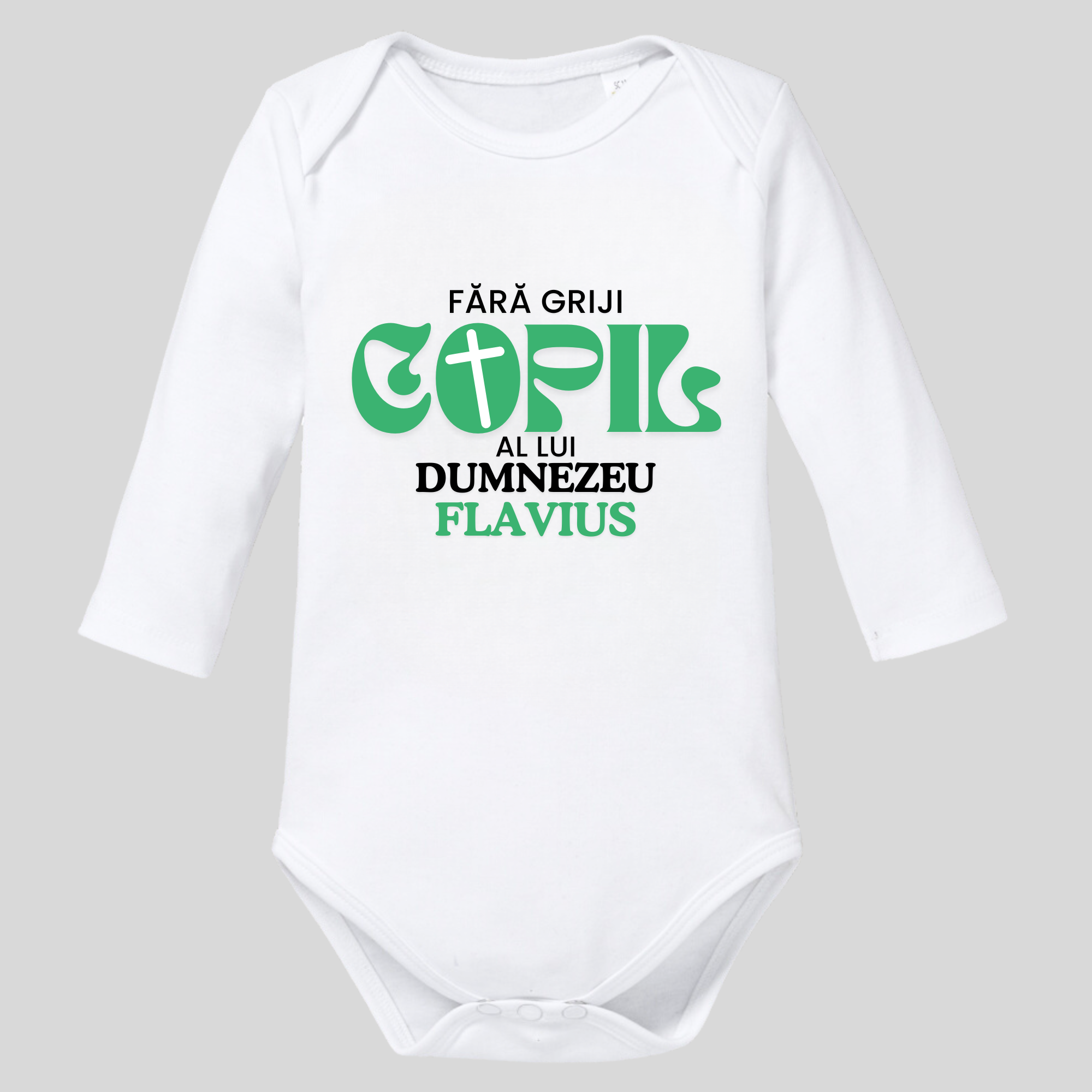 Body bebe personalizat, pentru baieti, cadou crestin